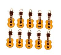 DEARMAMY 40pièces Breloques Guitare Émaillées Charm pour Bijoux Instrument Musique Pendentif à Créer Soi-même Breloque Instrument