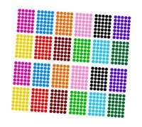 DEARMAMY 420 pièces Étiquettes Rondes Autocollantes Couleur Codage Gommettes Adhésives pour Classement et Scellage Autocollants Auto-adhésifs pour Maison et Bureau