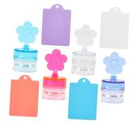 DEARMAMY 4ensembles Kit De Tampons à Ongles Forme De Fleur Avec Racloir Pour Manucure Artistique Outils De Nail Art Pour French Manucure Et Motifs Uniques