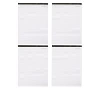DEARMAMY 4pcs A4 Memo Pads 25 Sheets Each Blank Note Pads for Meeting Notes and Time Management Office Stationery for Scheduling and Agenda Planning