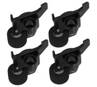 DEARMAMY 4pcs Galet Presseur pour Magnétophone à Bande en Plastique Noir 10mm, Matériau Robuste et Design Précis, Accessoire pour Réparation D'enregistreur