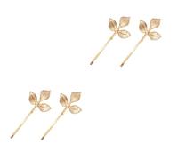 DEARMAMY 4pièces Barrettes à Cheveux Forme De Lot De Accessoires Pour Filles Garçon Fille Et Femmes Élégance Vintage Dorée Parfaits Pour Toutes Les Coiffures Et Tenues