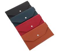 DEARMAMY 4pièces Portefeuille à Enveloppe pour Billets Format Long Minimaliste avec Rangement pour Cartes et Design Compact pour Utilisation Quotidienne