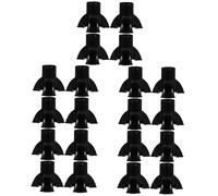 DEARMAMY 5 Ensembles Béquilles Marche Protecteur Conseils Randonnée Coussin Pour Canne Pointes De Canne En Caoutchouc Couvre-pieds De Canne Pvc Black 4 Pièces * 5