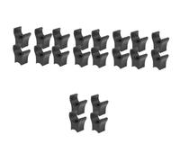 DEARMAMY 5 Ensembles Bloc De Support Pour Rail Pièces De Rechange Pour Soutien Léger Accessoire Guide Plastique Abs Black 4 Pièces * 5