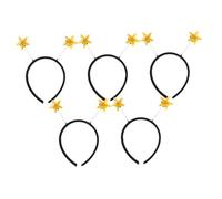 DEARMAMY 5 Pièces Bandeaux Brillantes pour Fête Accessoires Martiens et Confortables pour Halloween Nouvel An