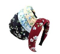 DEARMAMY 5 Pièces Bandeaux Imprimés Bandeaux Croisés Stylés et Confortables Accessoires de Mode Colorés pour Look et Lors Fêtes Aléatoires Couleur Aléatoire