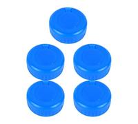 DEARMAMY 5 Pièces Bouchons de Bouteille Remplaçables en PC pour Seau D'eau, Couvercles Étanches sans Éclaboussures, Accessoires Pratiques pour Pichet D'eau Bleu