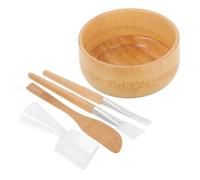 DEARMAMY 5 Pièces Brosse Et Pour Masque Facial à Outils De Beauté Kit De Coloration Pour Cheveux, Brosse Et D'esthéticienne Petits En Beige Gel De Silice