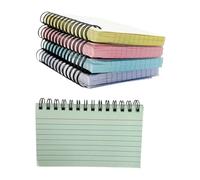 DEARMAMY 5 pièces Carnets de Notes Spirale Colorés Petit Format Pratique pour Prise de Note Étudiante Cahiers Lignés Détachables pour Bureau et École pour Mémos et Croquis