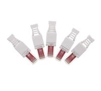 DEARMAMY 5 Pièces Connecteurs Rj45 Cat 6 Gigabit sans Outil Blanc | PC Blanc, Compatibilité Rj45, Installation Simple, Protection du Signal, pour Maison et Bureau