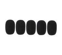 DEARMAMY 5 pièces Couvre-micros Mousse Noire Bonnettes Anti-vent pour Microphones à Col de Cygne Protection le Bruit et Souffle Housses Respirantes pour Améliorer la Qualité Vocale