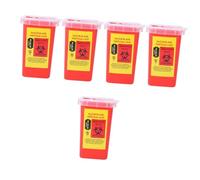 DEARMAMY 5 pièces de Collecte pour Lames de Rasoir Distributeur Sécurisé Rouge Verrouillage Permanent pour Salon de Coiffure et Barbier