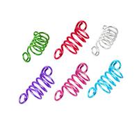 DEARMAMY 50 Pièces Anneaux Micro pour Dreadlocks et Extensions Capillaires Accessoires Réglables Multicolores pour Tresses et Dreadlocks