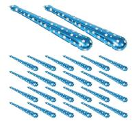 DEARMAMY 50 Pièces Bâton de Cheerleading Gonflable Portable Clochettes | Feuille D’aluminium Bleue, Bruiteur Léger, pour Concerts et Fêtes, Lot de Deux Pièces, Ambiance Festive