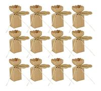 DEARMAMY 50 Pièces Boîte à Papier Kraft pour Mariage Diy avec Carte Merci et Corde Parfait pour et Festivals