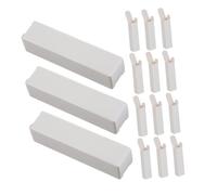 DEARMAMY 50 pièces Boîte de Rangement Lèvres Kraft pour Baume à Lèvres Réutilisable Emballage Papier pour Tubes Huile Essentielle Coffret Maquillage Compact pour DIY et Échantillons