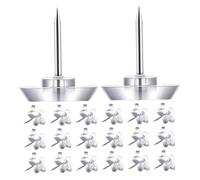 DEARMAMY 50 pièces Punaises Étoiles Transparentes Extra Larges pour Tableau Liège Épingles Décoratives Robustes pour Bureau et Maison