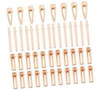 DEARMAMY 50Pcs Pince En Métal Pince À Une Broche Barrettes À Cheveux Tondeuse Tondeuse Clip En Métal Accessoire Alliage Doré