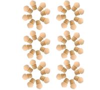 DEARMAMY 50pcs Pointes de Stylo à Dégradé en Éponge Beige Remplaçables pour Ongles Acryliques et Naturels, Outil Professionnel pour Nail Art et Design de Manucure Dégradée DIY