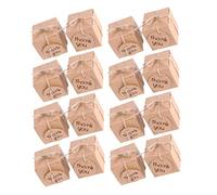 DEARMAMY 50pièces Boîte Cadeau Papier Kraft Pour Bonbons Coffret Cadeau Diy Portable Contenant Pour