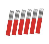 DEARMAMY 50pièces Microblading Aiguilles Lames Sourcils Groupes Acier Inoxydable Pour Maquillage Permanent Outil Portable Précision Des Traits Sourcils Femmes