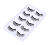 DEARMAMY 5Paires Faux Cils Naturels Réutilisables Cils Épaississants Pour Regard Et Attrayant Faciles à Appliquer Et Confortables à Porter