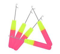 DEARMAMY 5pièces Crochet Aiguille pour Tresses Cheveux et Dreadlocks Support à Tresser Pré-étiré Mèches Jumbo pour Coiffure Lot de Outils