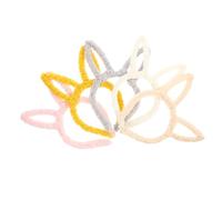 DEARMAMY 5pièces Lot de Serre-tête Oreilles de Lapin pour Pâques Accessoires de Déguisement Fête Couleur Aléatoire