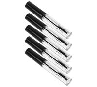 DEARMAMY 5pièces Lot de Tubes Vides pour Eyeliner Mini Flacon Transparent Rechargeable Applicateur Format Voyage pour Crème à Cils