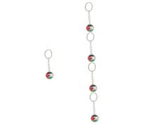 DEARMAMY 5pièces Porte-clés Palestine Pendentif Forme De Drapeau Porte-clés Accessoire De Élégant Et Décoratif