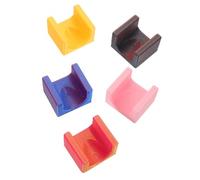 DEARMAMY 5pièces Séparateur Ongles avec Pochoirs pour Vernis à Ongles Support Anti-déversement pour Manucure Protège-cuticules Réutilisable Outil pour French Manucure et Nail Art