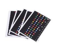 DEARMAMY 6 Feuilles Autocollants de Notes pour Ukulélé Pratiques Échelle Musicale Claire pour Débutants Stickers Touche Enseignement et Apprentissage Faciles