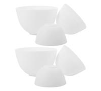 DEARMAMY 6 pièces Bol de Mélange Silicone pour Masque Facial Bol Antidérapant Souple et Kit Outils de Soin Visage pour Salon de Beauté et Usage DIY