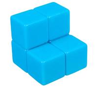 DEARMAMY 6 Pièces Dés de Jeu Blancs à Écrire, Cubes Six Faces en Acrylique | Taille Garçon et Filles, Usage DIY et Présent, Surface Inscriptible, pour Activités Créatives et Salle de Classe