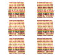 DEARMAMY 6 pièces Lot de Coffrets Bambou Miniatures pour Bijoux Boîtes de Rangement Décoratives Style Rétro pour Bagues Colliers et Petits Trésors