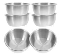 DEARMAMY 6 pièces Lot de Coupelles Sauce Inox Bols Assaisonnement Réutilisables Plats Miniatures pour Dips et Vinaigrettes Service Pratique Maison et Restaurant