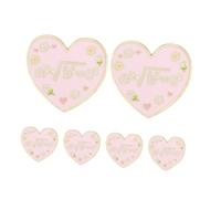 DEARMAMY 6 Pièces Love Heart Alloy Brooch Pins With English Letters Decorative Lapel Badge For Coats Scarves Sweaters And Bags Versatile Fashion Accessories For Weddings And Valentine S Day