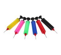 DEARMAMY 6 Pièces Mini Pompe à Ballons Manuelle Portable, Gonfleur Compact | Buse Adaptable Incluse, Usage sans Électricité, pour Décorateurs et Entraîneurs, Ballon et Rugby
