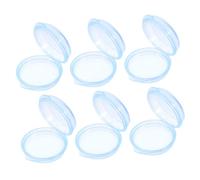 DEARMAMY 6 Pièces pilulier organisateur am pm Étui à pilules récipient de pilule portable casemate boite medicament conteneur de voyage étui à petit pp Blue