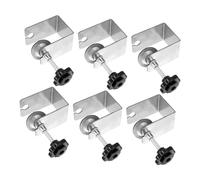 DEARMAMY 6 pièces Pinces C Acier Inoxydable pour Fixation Façade Tiroir Lot de Serre-joints Robustess pour Installation Précise de Panneaux de Meubles et Montage