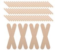DEARMAMY 600 Bâtonnets de Bois Naturel Mini 65X10 MM Bâtonnets de Glace Artisanaux pour Loisirs Créatifs Bricolage et Projets Scolaires Surface Lisse sans Écharde Pack 12 X 50 Pièces