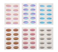 DEARMAMY 6feuilles Autocollants Pour Maquillage Des Yeux Décoration De Fard à Paupières Imperméable Et Dégradé Stickers Temporaires Pour Fêtes Festivals Occasions Spéciales
