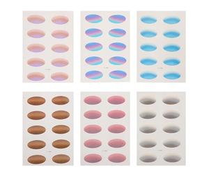 DEARMAMY 6feuilles Autocollants Pour Maquillage Des Yeux Décoration De Fard à Paupières Imperméable Et Dégradé Stickers Temporaires Pour Fêtes Festivals Occasions Spéciales