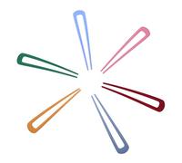 DEARMAMY 6pièces Barrettes à Cheveux Forme De u Simples Pour Femmes Épingle à Cheveux Chic Pour Et Fêtes