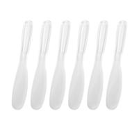 DEARMAMY 6pièces Spatule Faciale Réutilisable Applicateur de Masque pour Soins de Peau Cuillère à Lotion pour Masques Visage Outil de Beauté pour Argile et Boue Pinceau Doux