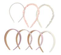 DEARMAMY 7pièces Bandeaux Pour Filles Et Femmes Accessoires Pour Cheveux Assortiment De Styles Pour Fête Et Quotidien