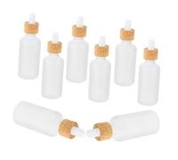 DEARMAMY 8 Pièces bouteille d'huile essentielle pipette huiles vide bouteilles d'aromathérapie en verre bouteilles de distribution d'huile Un verre