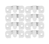 DEARMAMY 8 Pièces Crochets de Suspension Acier Inoxydable Petits Supports pour Cadres Photos Fixations Murales Encadrées Invisibles avec Vis Supports Encastrés pour Art sur Toile et Miroirs