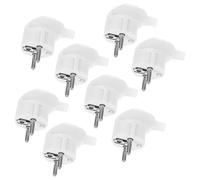 DEARMAMY 8 pièces Rewireable European Two Round Pins Electrical Plugs Set Compatible With French Socket For Germany France Acv